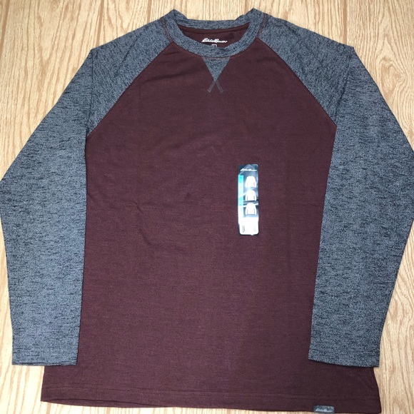 Men’s NWT Eddie Bauer Long Sleeve Crewneck T-Shirt - Picture 3 of 8